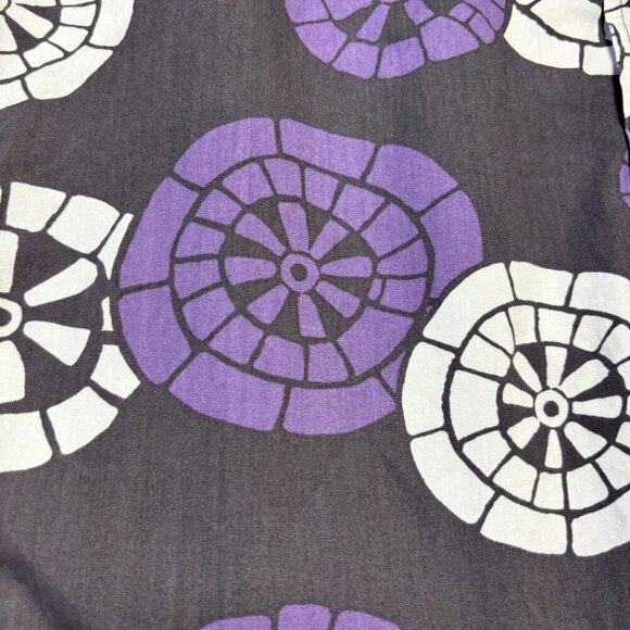 Reyn Spooner Mens Button Down Medium Hawaiian Traditional Grey Purple Aloha - Picture 7 of 12